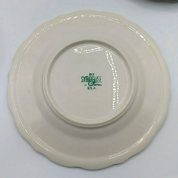 🦚 HP! 4 Syracuse China Blossom Floral Plates. Vintage USA - Picture 2 of 7